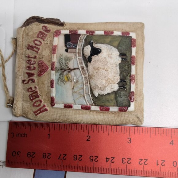 Home Sweet Home Christmas Ornament Sheep Farmhouse - Picture 3 of 5